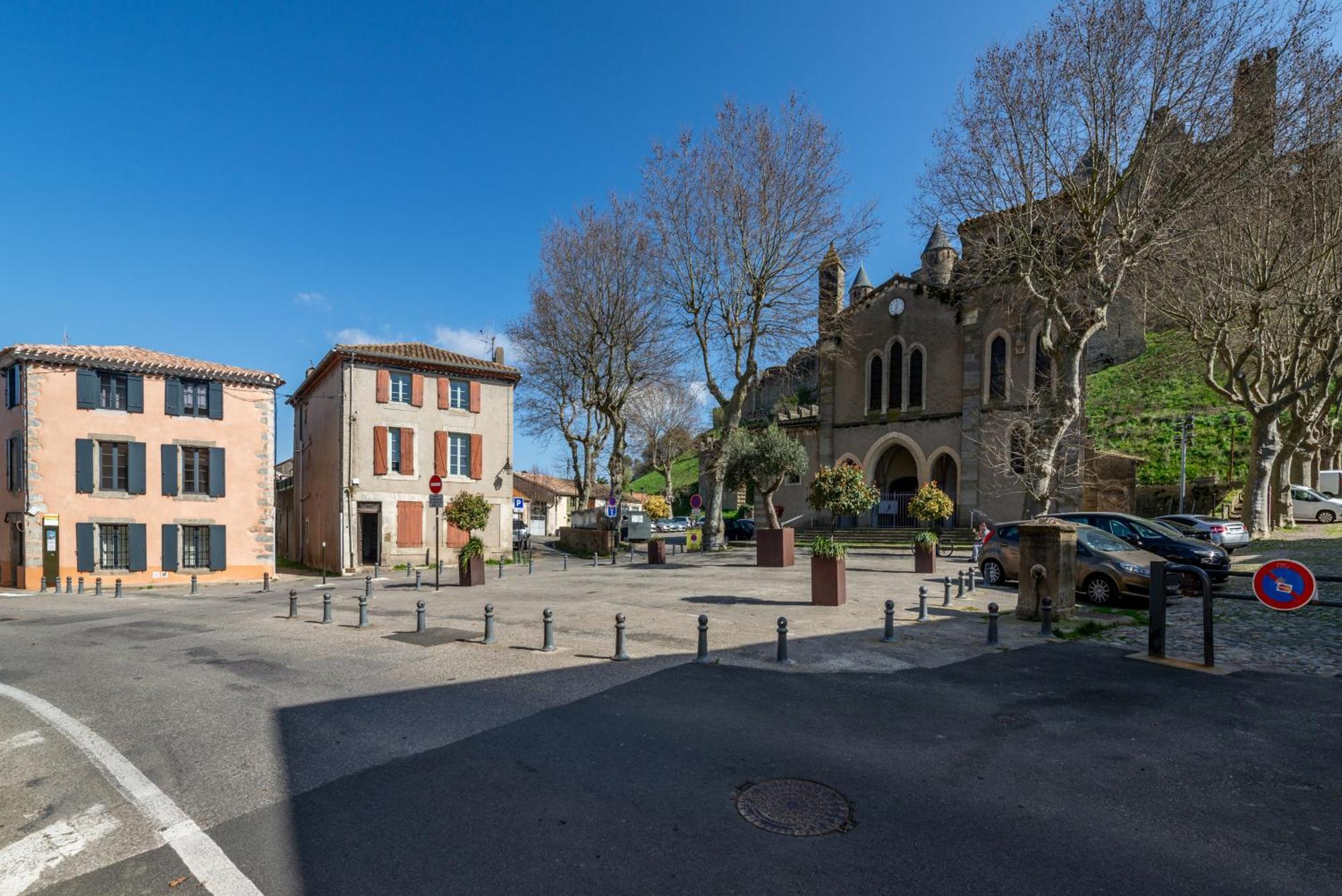 Les Gites De Laure - L'Or Vert, Appartement Avec Vue Sur Le Chateau, Parking Prive, Climatisation, Netflix, A 160 M De La Cite Medievale قرقشونه المظهر الخارجي الصورة